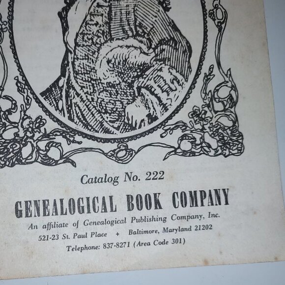 1969 Family Histories: Genealogical Book Company Handheld Pamphlet-Poor/AS IS - Picture 2 of 7